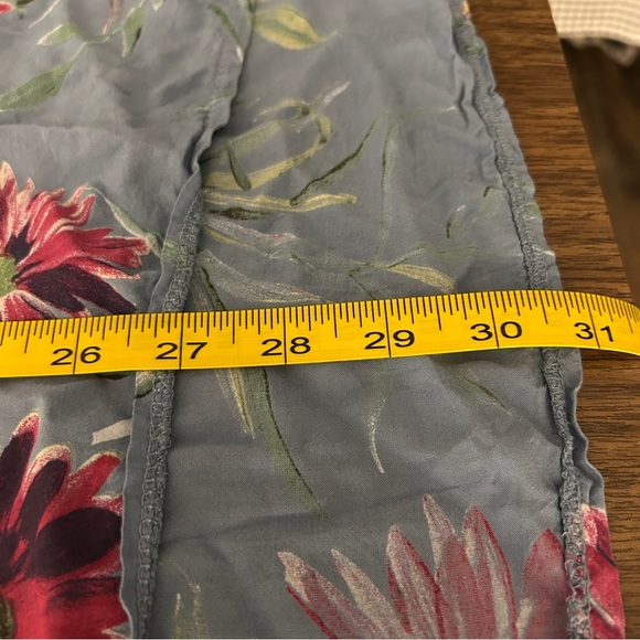 ❤️ Floral Made in Italy 🇮🇹 Button-Up Blouse - Blue L - Picture 9 of 10